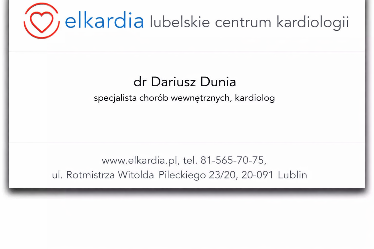 dr n. med. Rafał Dmowski kardiolog dziecięcy Lublin
