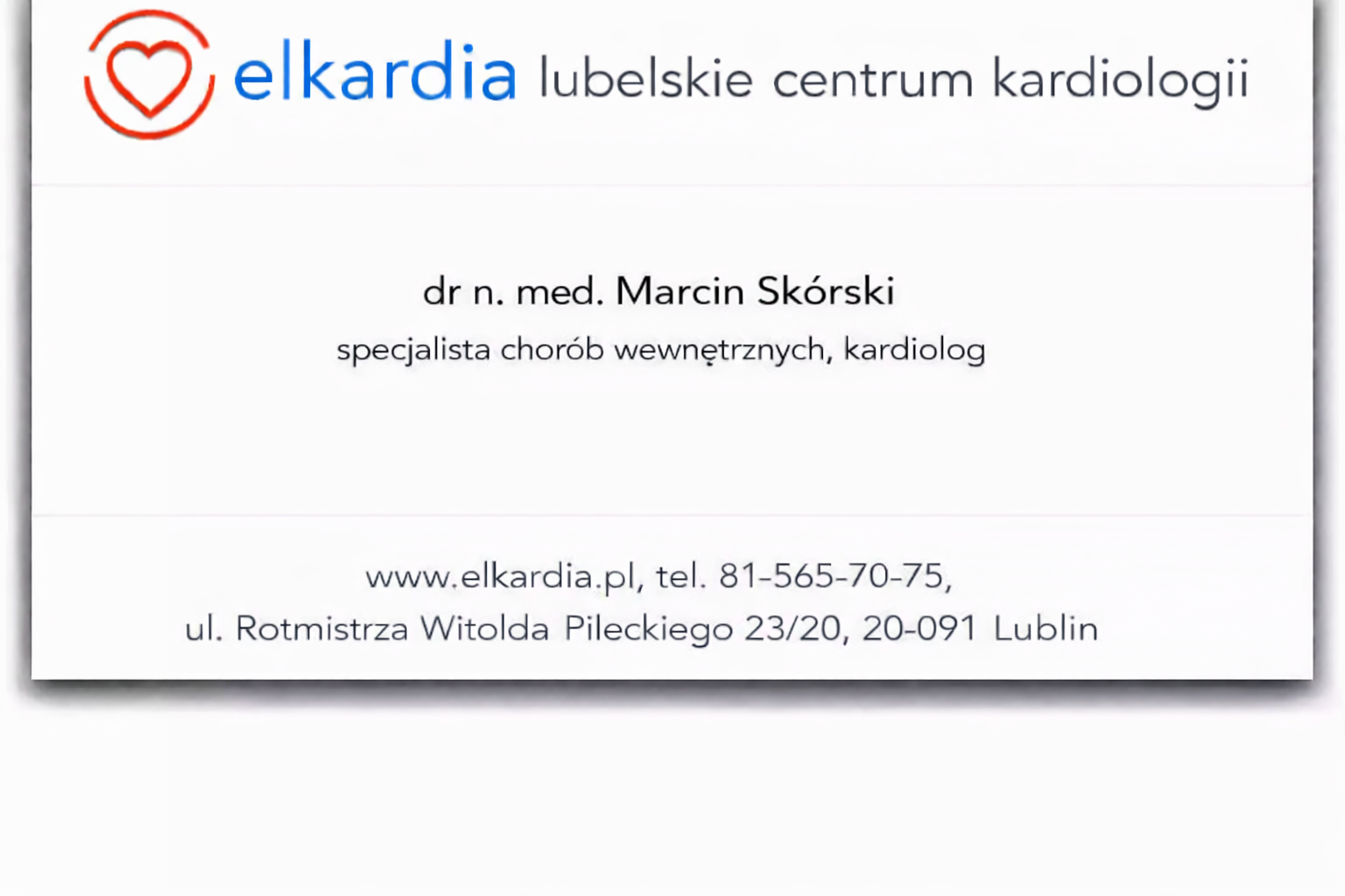 dr n. med. Elżbieta Mazur-Stążka, kardiolog, specjalista chorób wewnętrznych