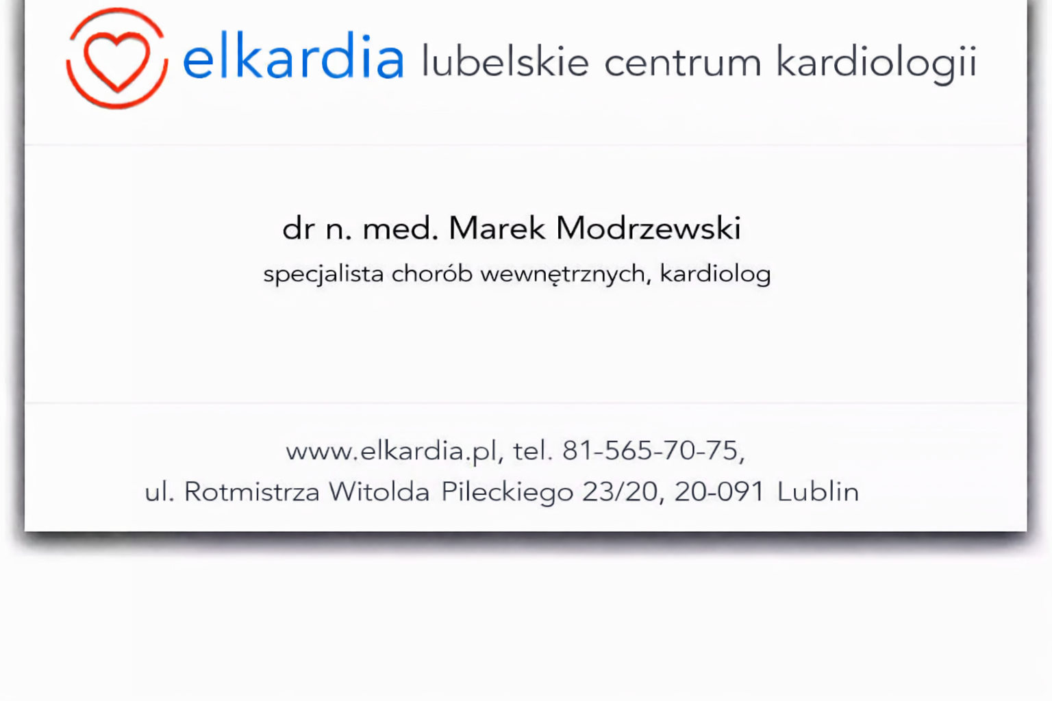 dr n. med. Rafał Dmowski kardiolog dziecięcy Lublin