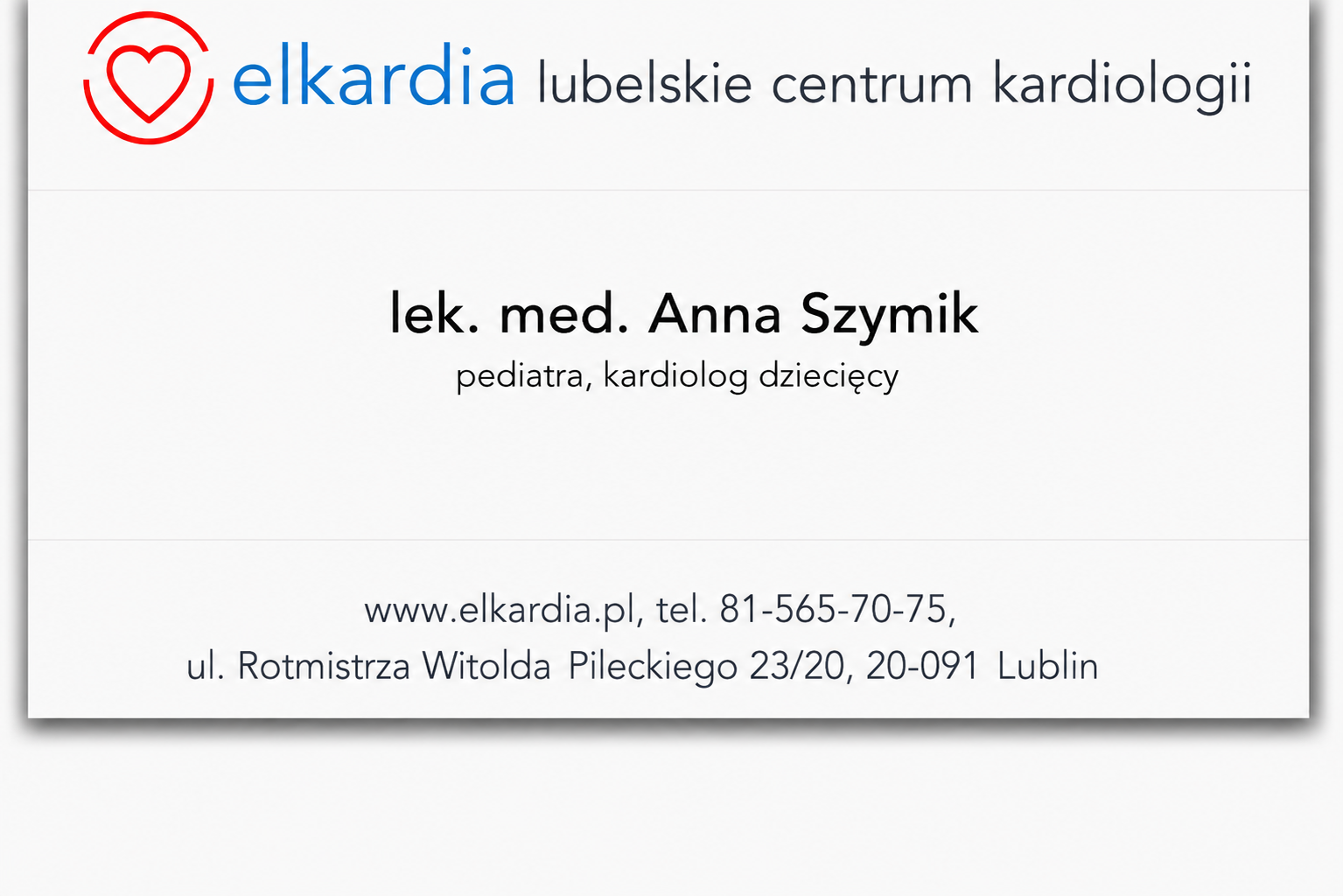 Ewa Stążka-Gregosiewicz kardiolog dziecięcy